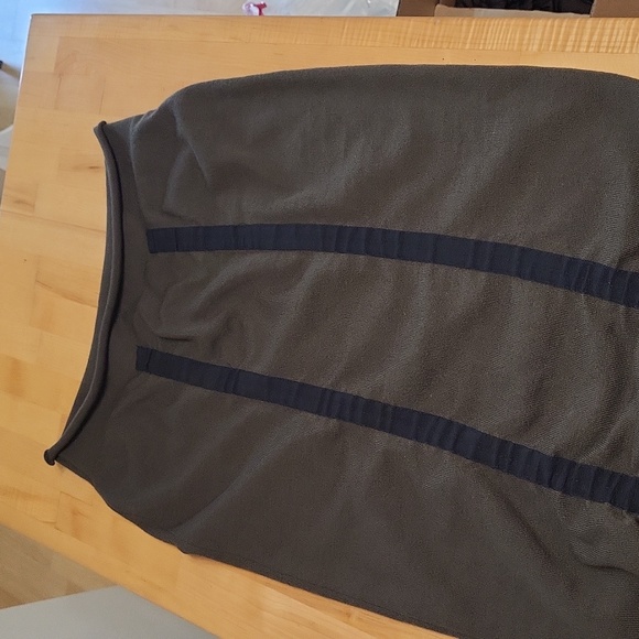 Circus Hotel Green Drawstring Midi Skirt Fleece Wool - Picture 11 of 15